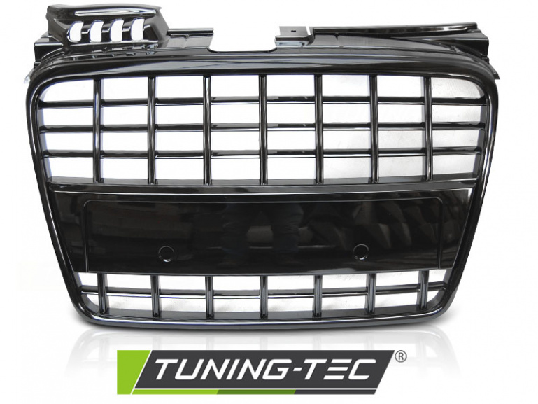 Upgrade Sportgrill / Kühlergrill für Audi A4 B7 (8E) 04-08 Hochglanz schwarz